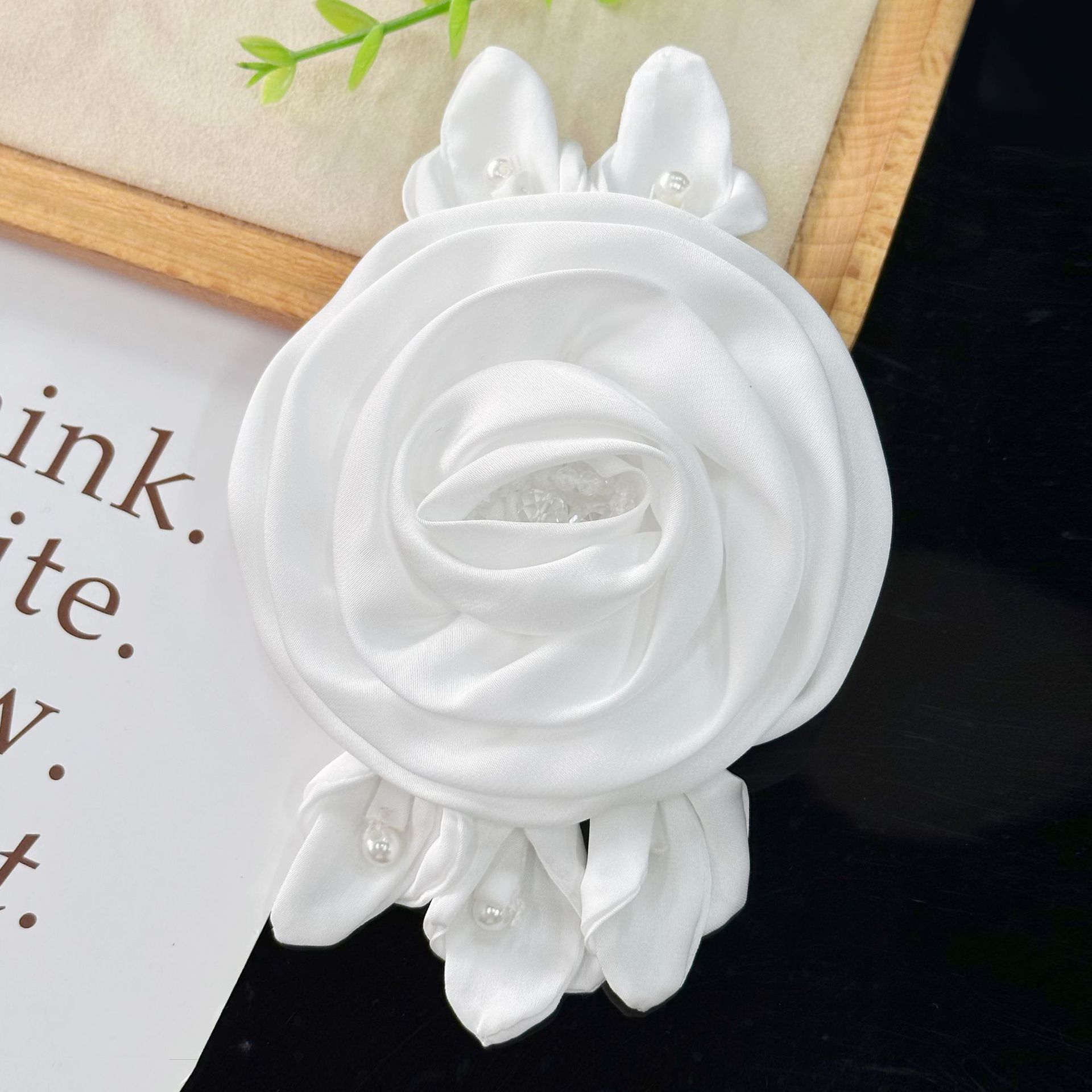 Nuevo tejido rosa ropa de vestir vestido de ropa infantil decoración anillo de cabello accesorios abrazadera de cabello