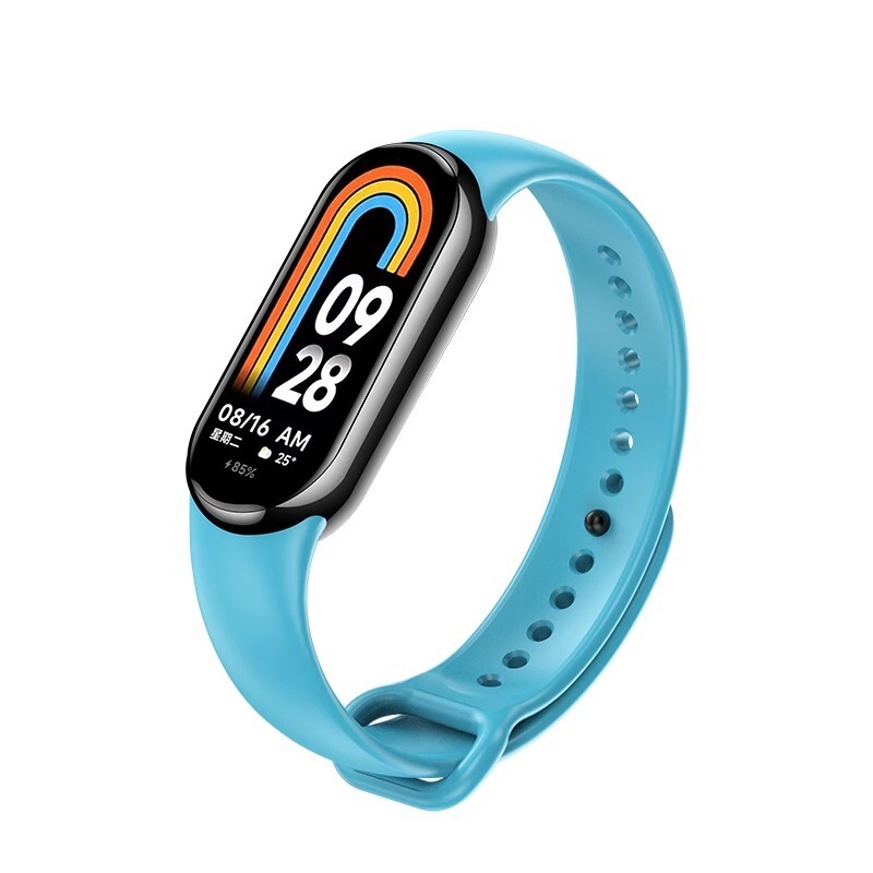 新しいXiaomi Mi Band 9シリコンストラップXiaomi Band第8世代スマートスポーツブレスレットNFCバージョン男性と女性に適しています|undefined