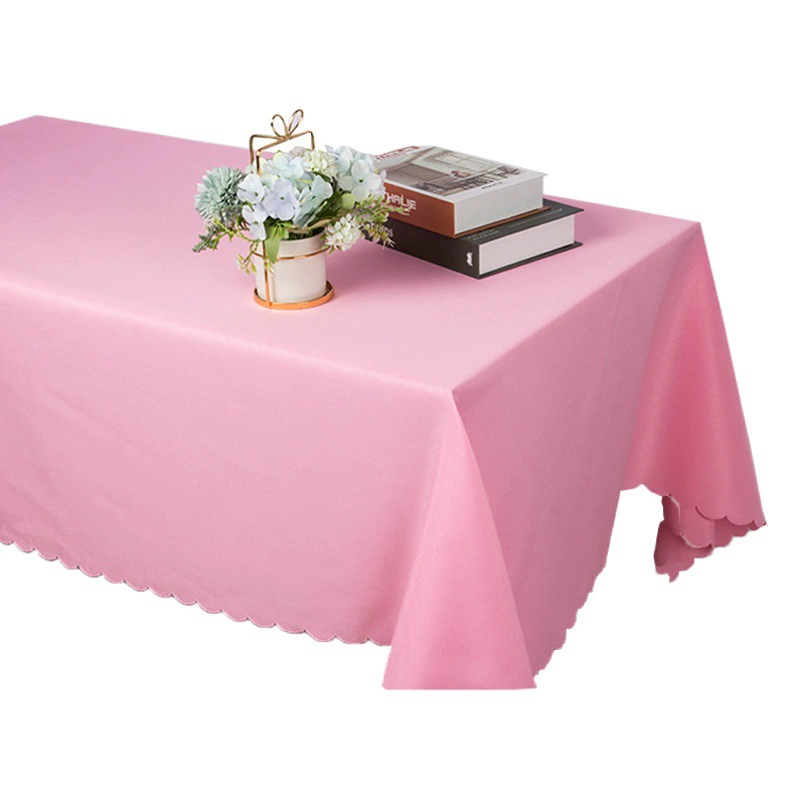 Готовая однотонная скатерть для оформления стенда, отеля, свадьбы, в стиле легкой роскоши, высококачественная скатерть для столов, водонепроницаемая и маслостойкая.
