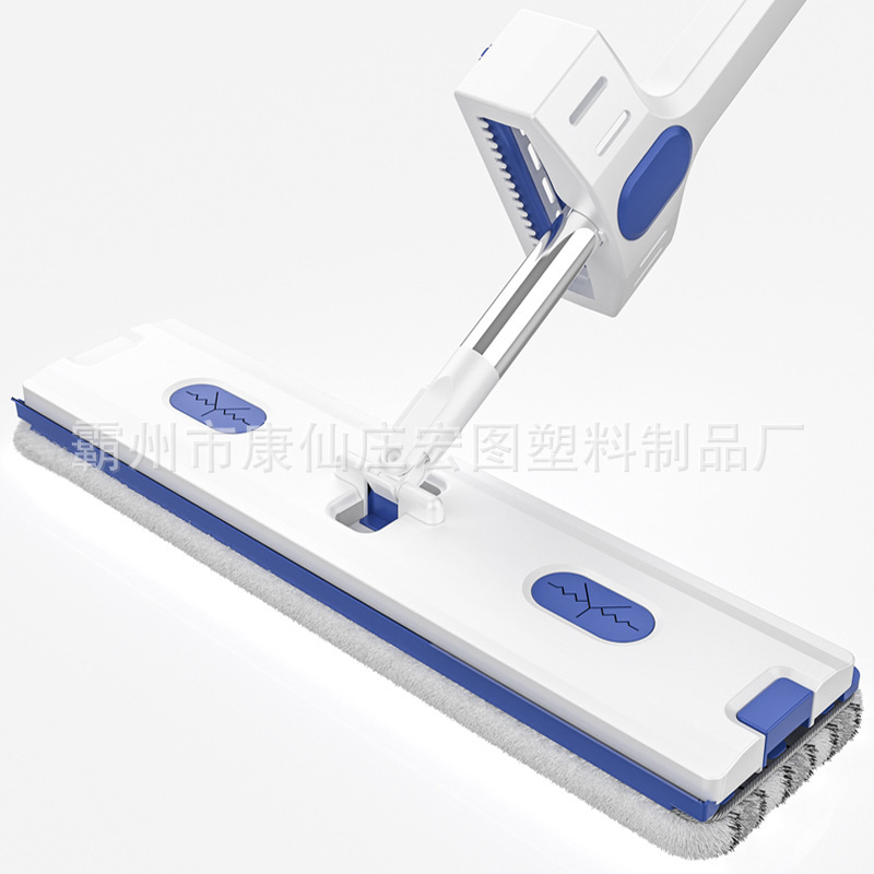 Wholesale Hand-Free Flat Mopping 360 ° Rotating Large Panel Lazy Mop Self-Squeezing Water-Free Flat Mop Double Scraper