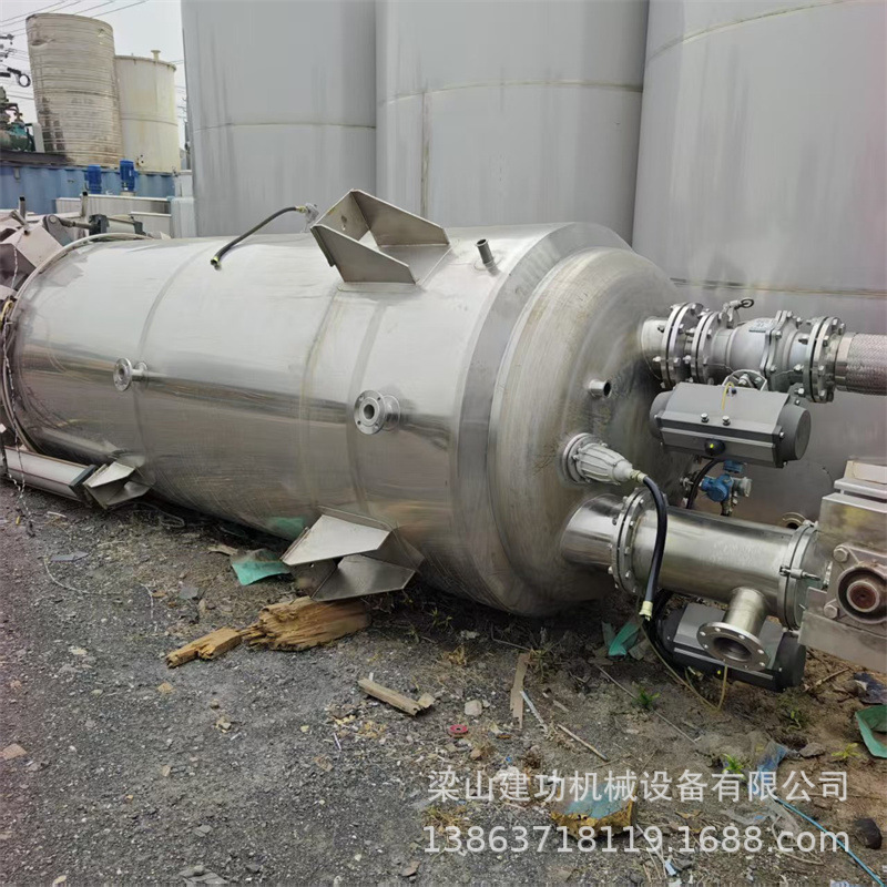 二手静态中草药提取罐 多功能直筒提取罐  植物精油动态提取罐