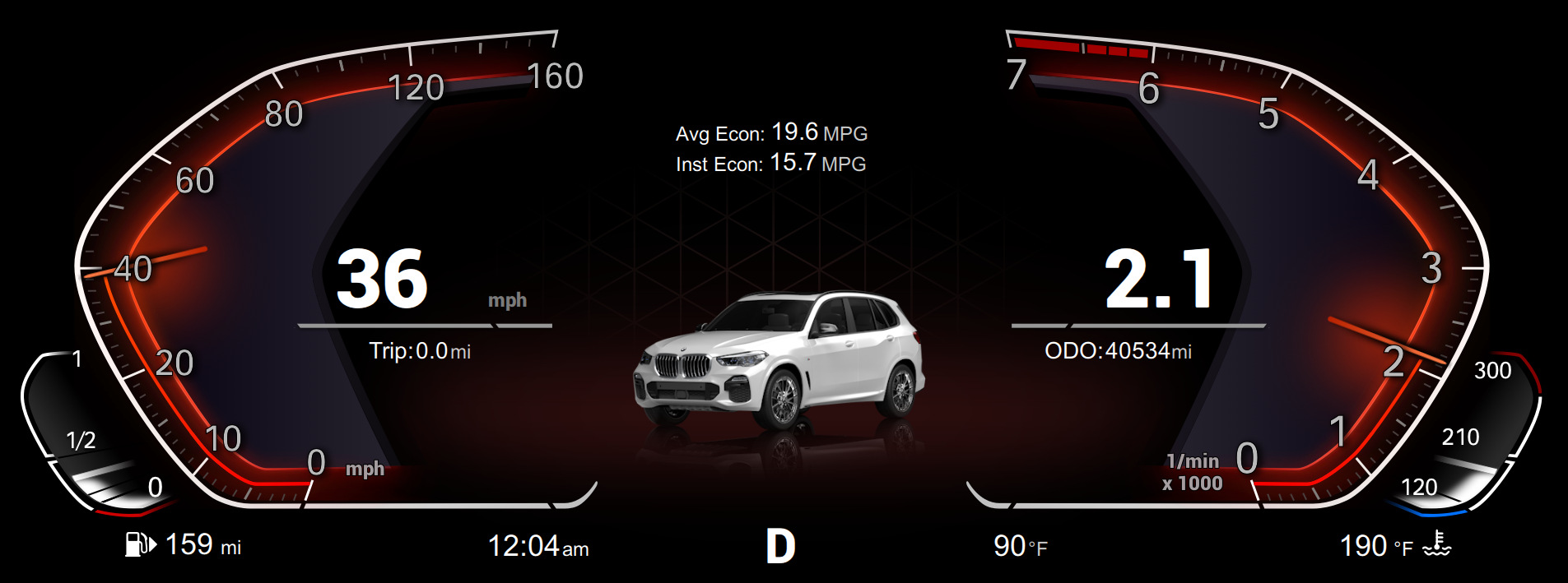 Suitable for Bmw E60/E70/E71, Old Bmw 5 Series, X5, X6, Modified and Upgraded Full Lcd Instrument Panel Virtual Cockpit