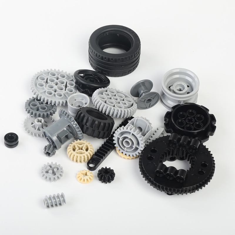 齿轮轮毂履带轮机器人考级等级考试零件机械动力电动拼装积木散件