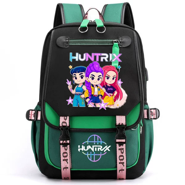 O Backpack/Black and Green Witch Hunters 04