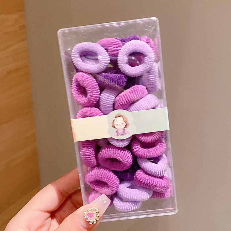 Banda para el cabello para niños cuerda para el cabello accesorios para el cabello no lastiman el cabello cuerda para el cabello anillo de toalla de color cuerda para el cabello de alta elasticidad