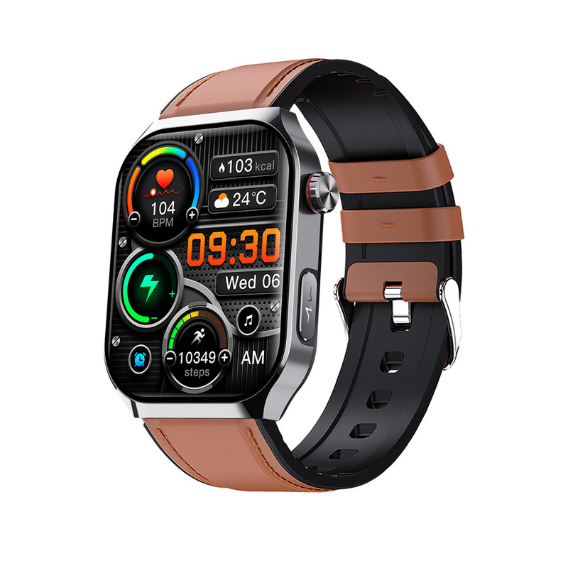 F700PRO ECG スマートウォッチ心拍数血圧血中酸素モニタリング Bluetooth 通話 SOS ヘルプ健康時計|undefined