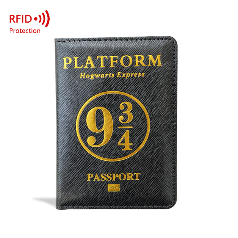 Kryžminio rašto PU odos paso apsaugos kelioninio krepšio dangtelis daugiafunkcis kortelių lizdas RFID antimagnetinis_voghion.com