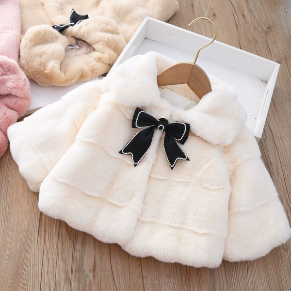 With bow, white