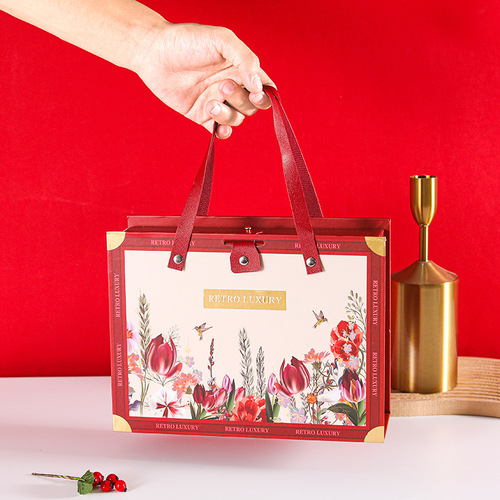 Wedding 2024 New Style Candy Box Gift Box Handheld Empty Box Bridal Party Handbag Gift Box Candy Box
