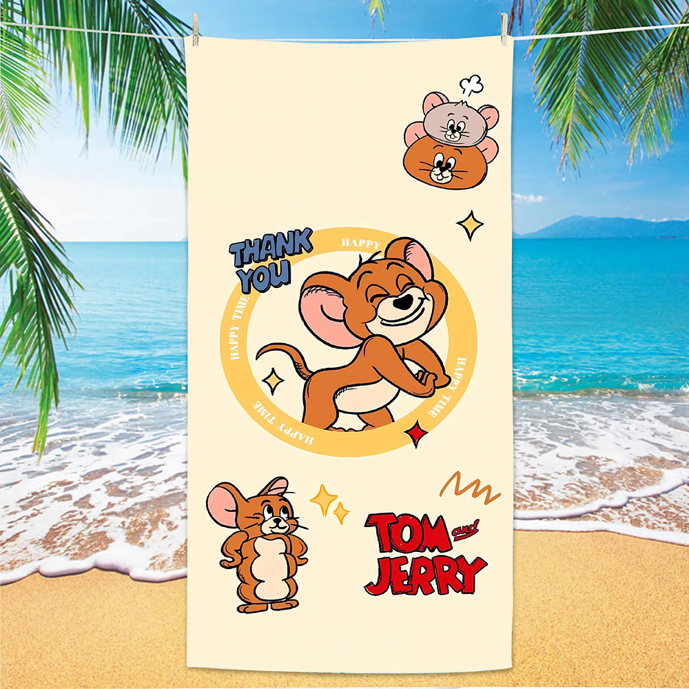 Transfronterizos amazónicos gatos y ratas toallas de playa clase A niños caricaturas toallas de baño de playa microfibra toallas de secado rápido