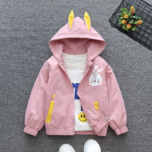 Girls' coats spring and autumn children's spring clothes 2024 new spring tops trendy Korean style children's spring baseball uniforms
