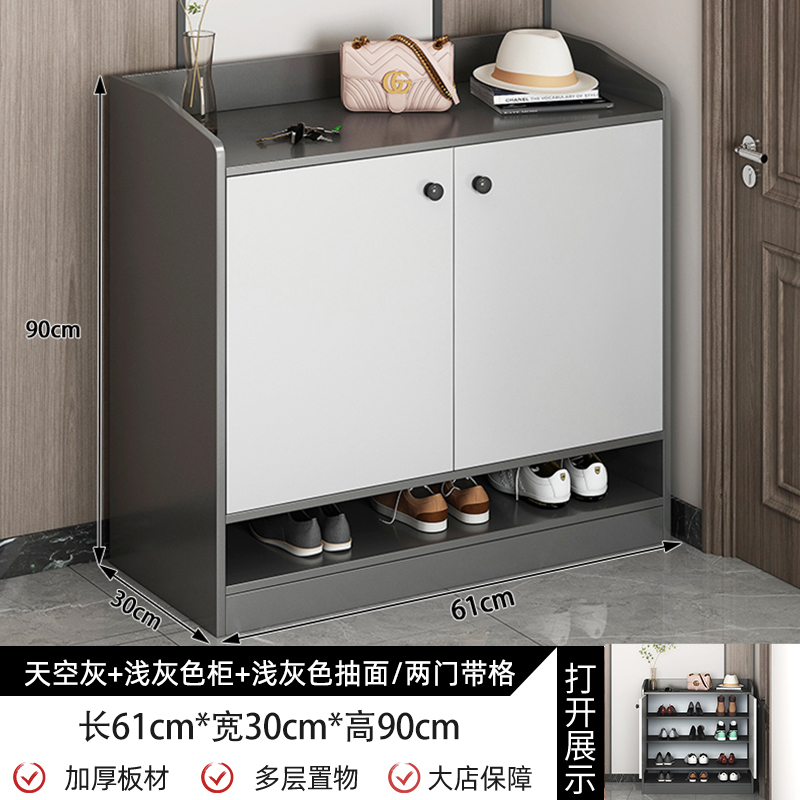 靴キャビネットホームドア 2025 新しい階段屋内玄関ドア玄関キャビネット廊下大容量ドア靴ラック