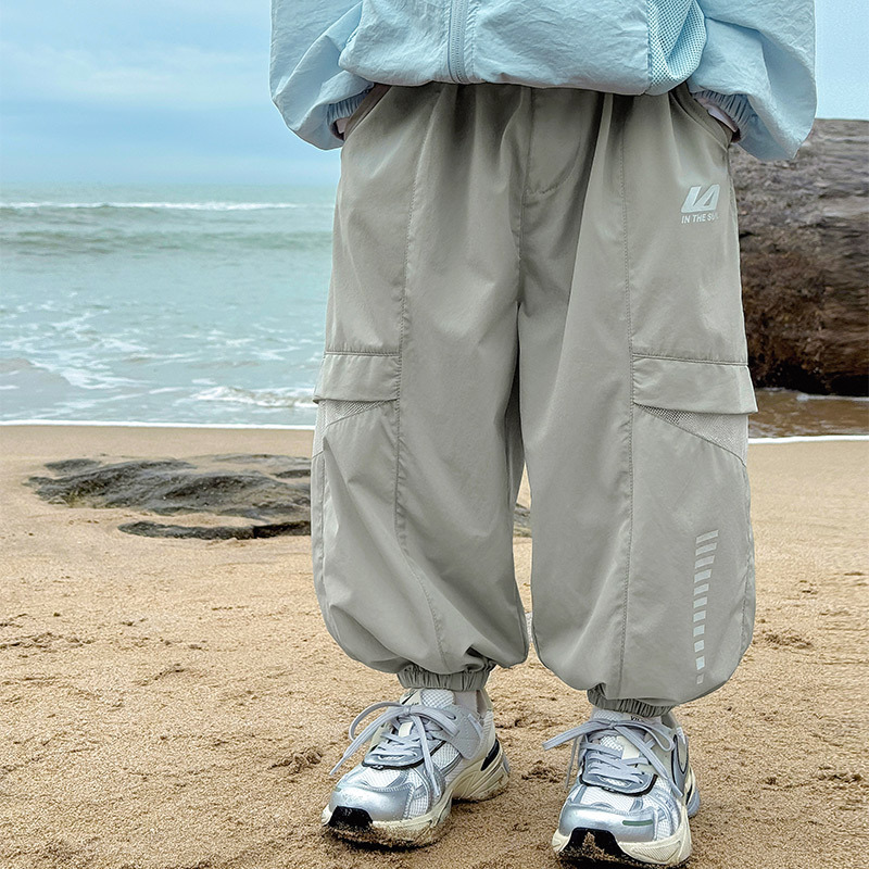 童话记忆男童夏装防蚊裤2025新款儿童夏季薄款裤子男孩休闲长裤潮