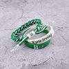 Adjustable woven basketball bracelet, silica gel set, 3 piece set