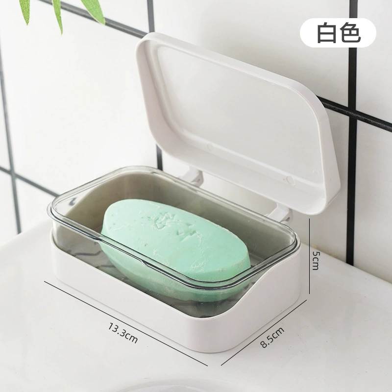 Soap holder, double-layer drying rack, storage box for traveling, light luxury style
