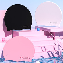 厂家直销瑞汐尔硅胶泳帽男女长发护耳时尚游泳帽防水不勒头定LOGO