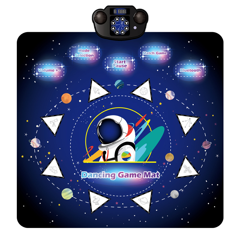 Cross-Border Children's Dance Toy Dance Mat with Lights and Bluetooth Electronic Dance Mat for Boys and Girls Aged 3-12