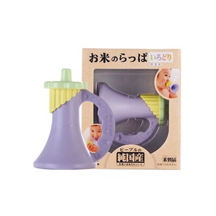 People Colorfulful Trumpet Rice Molar Glue Newborn Baby Tooth Fixer Baby Chewing Glue Ring Rattle