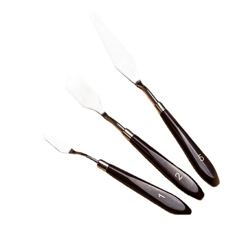 Art oil painting knife children's small oil paint special palette knife tool pointed wooden handle oil pastel scraper