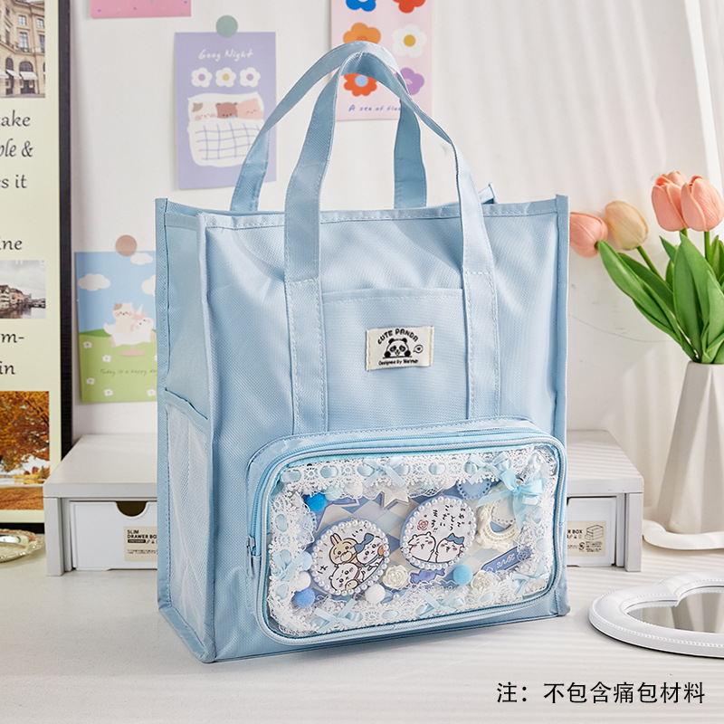 Bolsa de matrícula portátil Kapibala Bolsa de archivo de almacenamiento de tareas para estudiantes de primaria Bolsa de material de recuperación de gran capacidad de un solo hombro