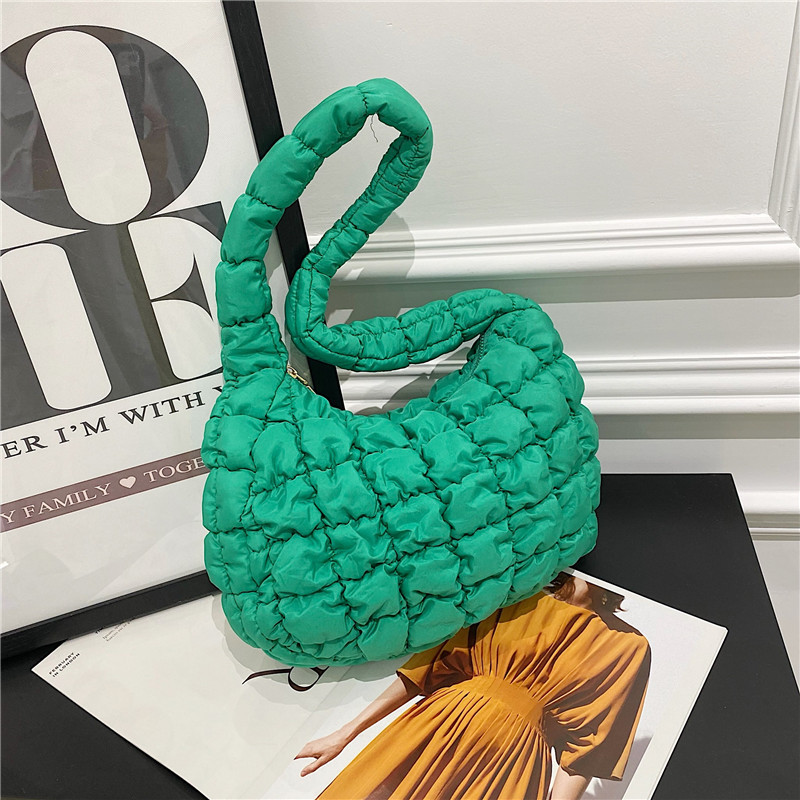 Bolsa bolsa de las axilas Nuevo cos nube bolsa de nicho de comercio exterior solo hombro bolsa de las mujeres de gran capacidad plisada bolsa de burbujas