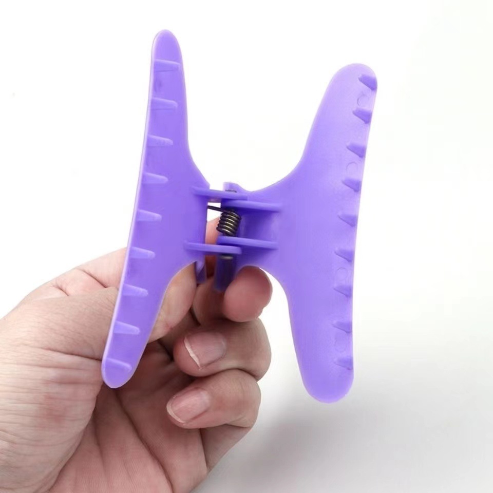 DIY clip de mariposa de plástico corte de pelo clip de partición de cabello clip de cabello largo clip de cabello casero clip de cabello rizado