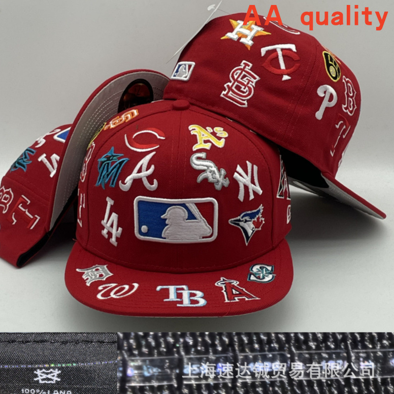 PouChangAnFo 越境卸売 AA 品質野球帽チームキャップサイドキャップ記念キャップスポーツキャップ|undefined