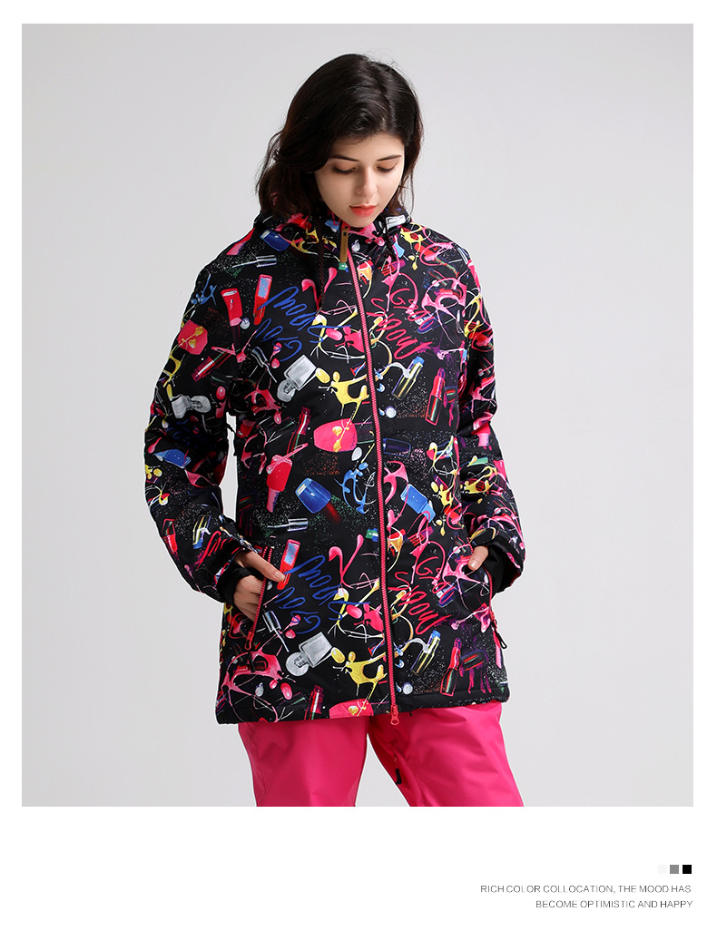 Damen Snowboard Snowboardjacke Winter Outdoor Winddicht Wasserdicht Schneefest Jacke_voghion.com