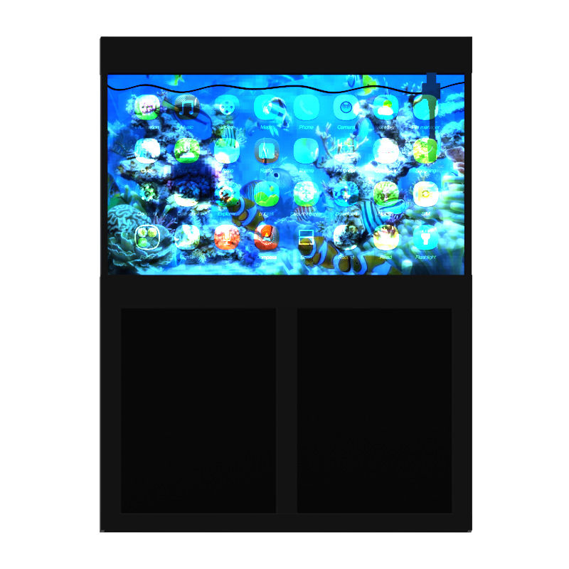 厂家直销 3D透明液晶鱼缸 透明液晶展示柜 透明液晶冰箱49/55寸