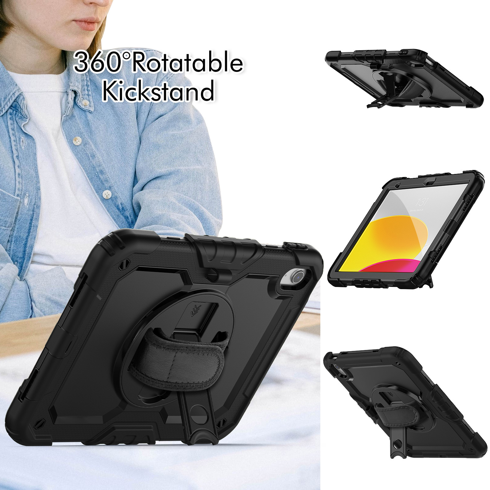 Ipadpro2025 Apple nueva funda protectora 10.2 a prueba de caídas 11/13 pulgadas 10th/11th funda plana de silicona