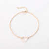 Fashionable ankle bracelet, hair accessory heart shaped, European style, wholesale