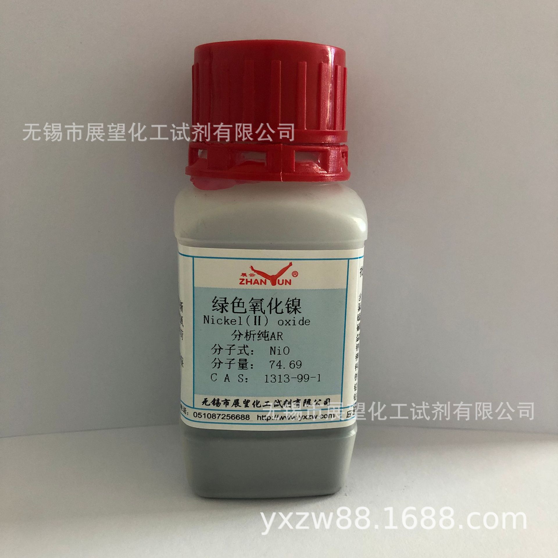绿色氧化镍（氧化亚镍）98% 1313-99-1 AR100g 科学实验分析检测