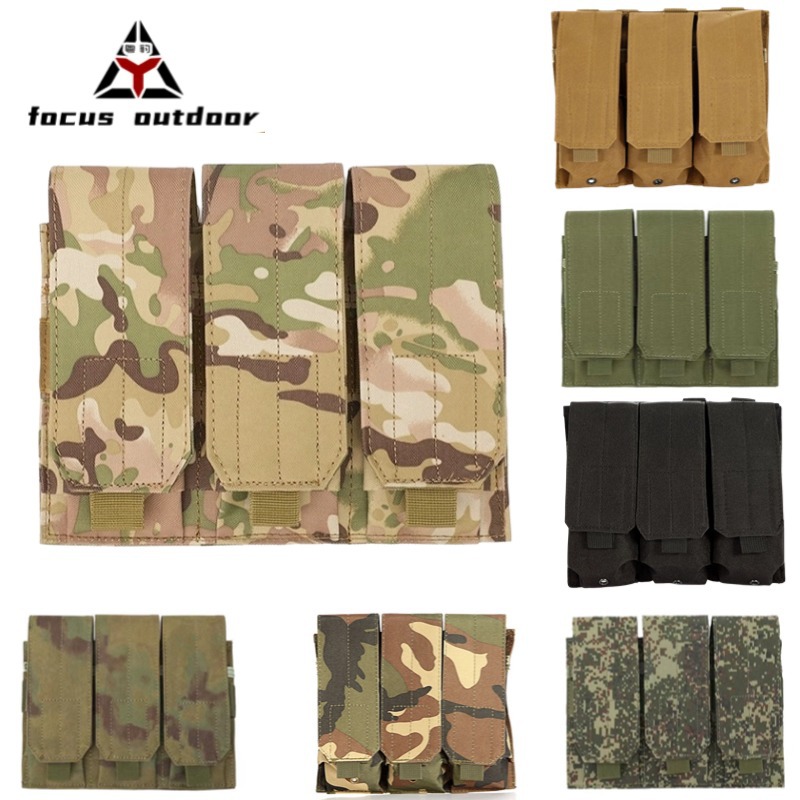 Spot triple bolsa de bala chaleco de campo bolsa de almacenamiento táctica accesorios bolsa colgante de artículos diversos equipo de combate CS paquete táctico