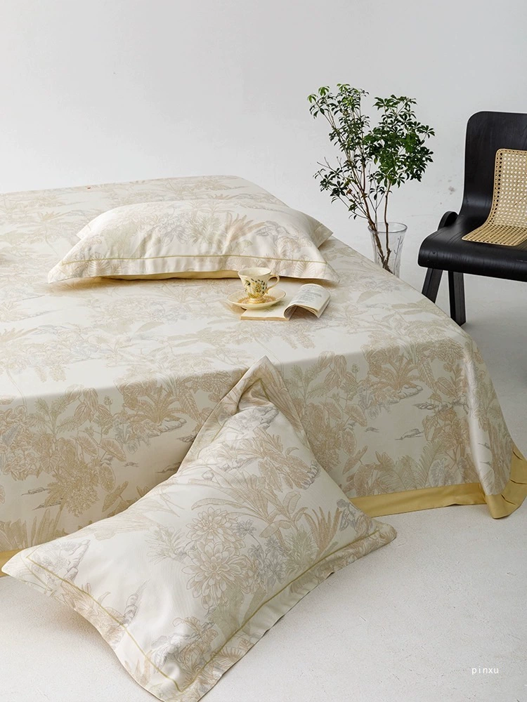 Mat, summer set, silk sheet for home use, 3 piece set, washable