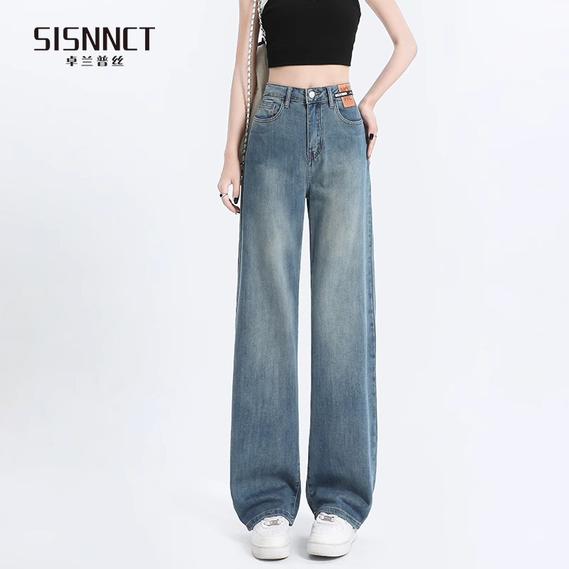 레트로 블루 레귤러 스타일 - 봄, 가을 [159-165cm에 적합]