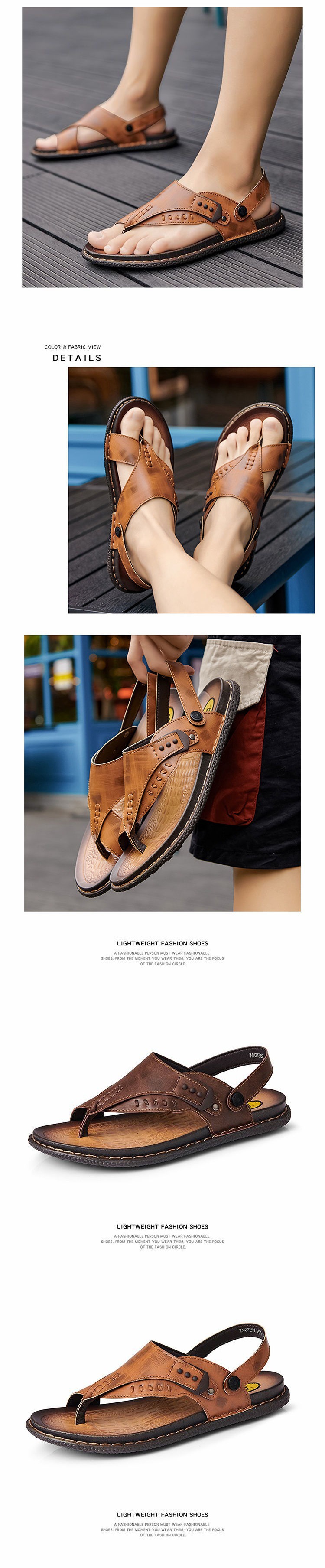 Men's Leather Sandals 3