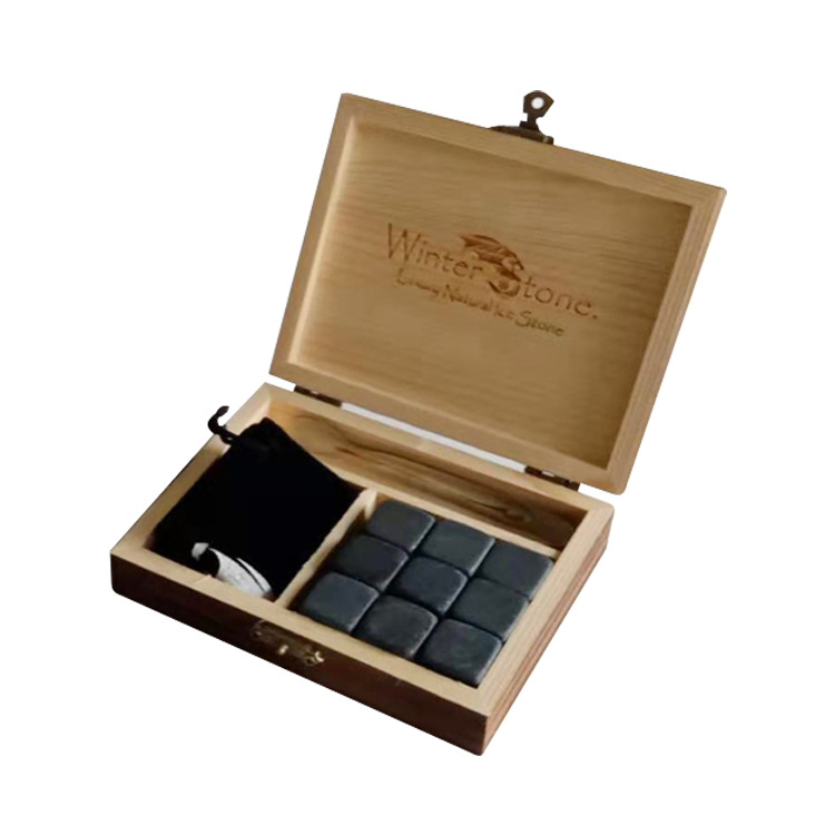 木盒带夹子3灰色大理石
