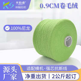 现货0.9CM卷毛绒 100%尼龙纱线手感柔滑亲肤针织毛衣呢子韩国绒
