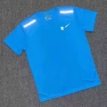 Reflective Hook Short Sleeve Light Blue T-shirt