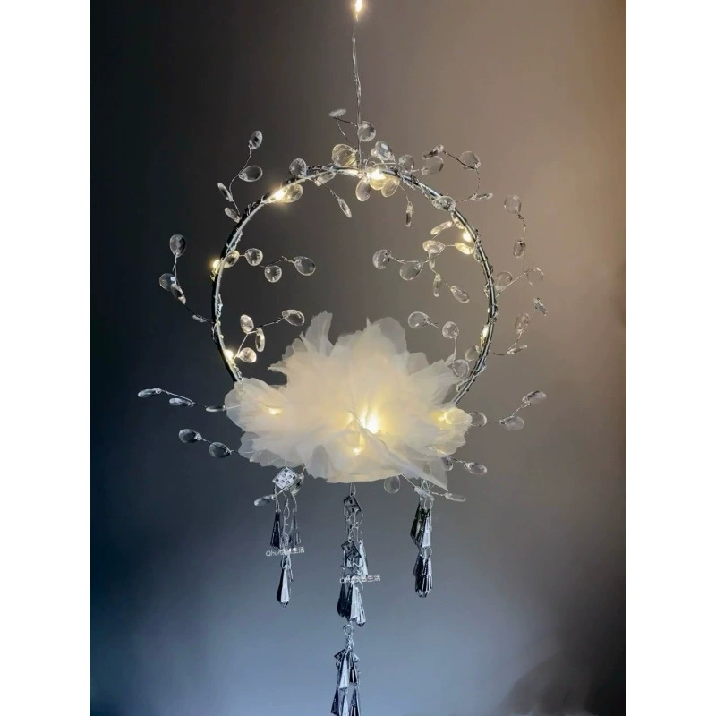 Ночной свет ручной работы девушка сердце колокольчик ювелирные украшения сетка красный рабочий стол для девочек