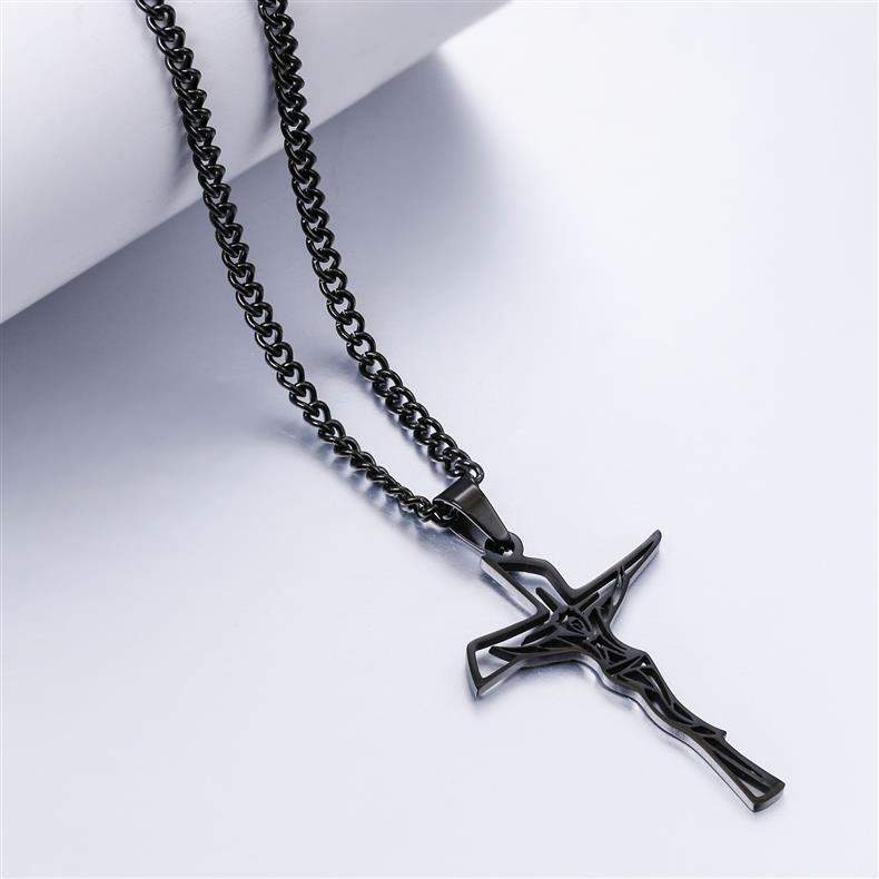 EJC Stainless Steel Crucifix Necklace - Image 6