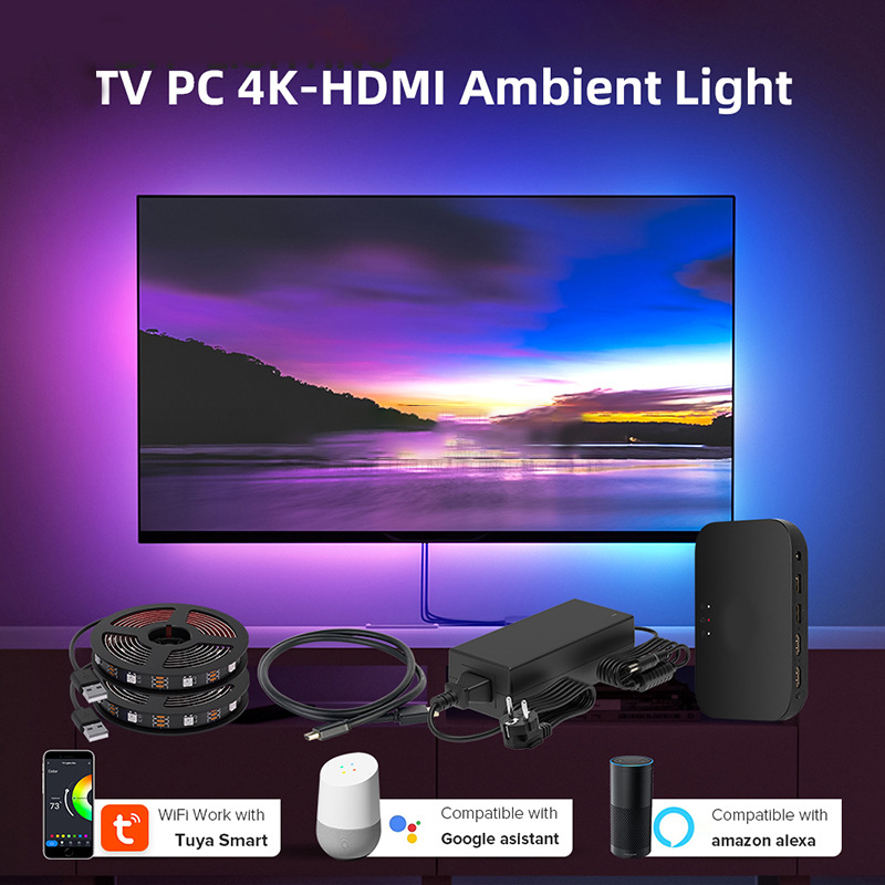 스마트 낙서 APP TV HDMI 천장 화면 화면 화면 동기화 배경 조명 스트리머 라이트 오버플로 컬러 분위기 빛