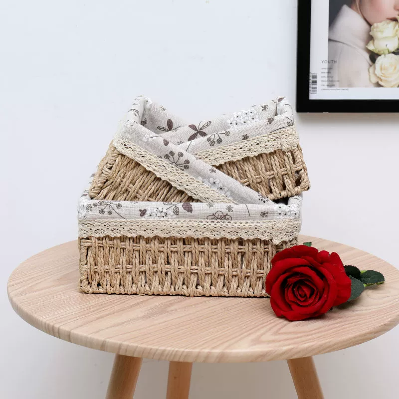 Г woven storage basket, table storage box, toy for home use, cloth