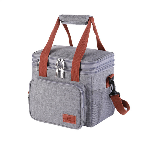 Amazon's new double-layer thermal bag portable lunch bag lunch thermal bag wholesale outdoor picnic ice bag
