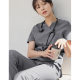 South Korea high-end hand washing clothes women's short-sleeved surgical clothes operating room hand brushing clothes stomatologist work clothes beauty clothes
