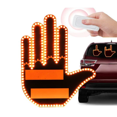 Cross-border car finger light Gündüz işıqları - mens-finger-light-yellow
