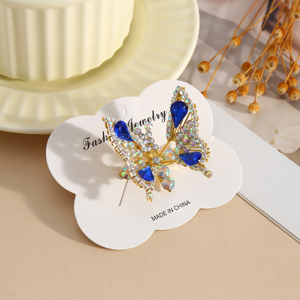 All Seasons Season Women's Gender Plating Design Simple Style Classic Style Women's Butterfly Metal Plating Hair Clip