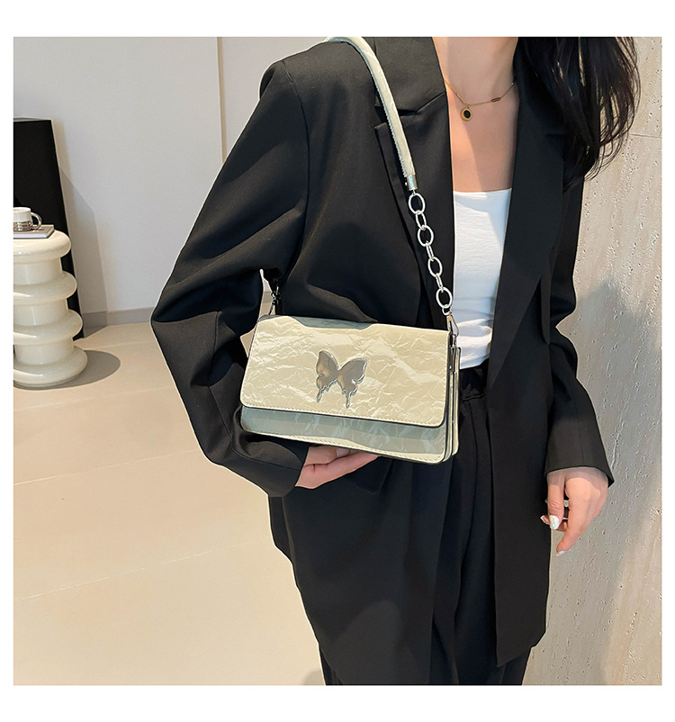 Modische und einfache Schleife Handheld Unterarm Damen 2024 Neue Stil Kette Mode Single Schulter Pendler Kleine Quadrat_voghion.com