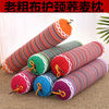 The old coarse cloth candy lace Cervical pillow adult Healthcare Neck protection buckwheat Pike pillow