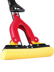 2F美麗雅雙飛燕膠棉拖把一拖淨對摺式地拖海綿吸水瓷磚地家用拖地